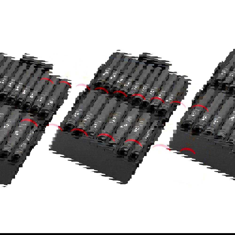 Impact Socket Set: 16 Pc, 1/2